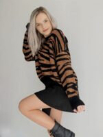 Tigrovaný sveter Leona – Obrázok 3