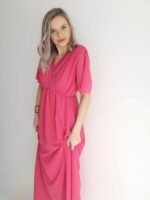 Cyklámenové šaty Elle – Obrázok 4