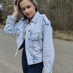 denim bunda oversize strih