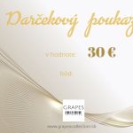 darčekoý poukaz 30€ grapescollection