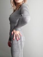 Rebrované šaty Chloe – Obrázok 6