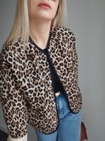 Bunda s leopardím vzorom Leona – Obrázok 6
