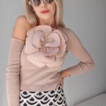 Top Flower s trojštvrťovým rukávom