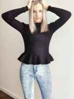 Čierny sveter Almina – Obrázok 2