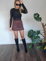 Semišový skort – Obrázok 4