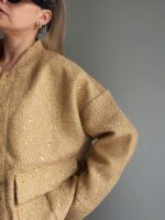 Bomber bunda Gold – Obrázok 3