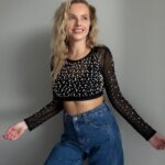 Perličkový top Angelika