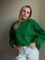 Mikina zelená Matcha – Obrázok 3