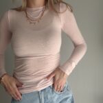 top s podielom kašmíru svetloružová ružová