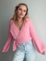 Zavinovací sveter Pink – Obrázok 11