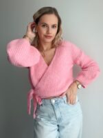 Zavinovací sveter Pink – Obrázok 12