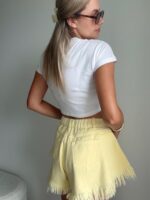 Denim šortky žlté – Obrázok 8